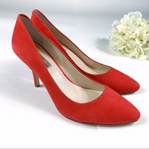 INC International Concepts Red Leather Heels - 10M
